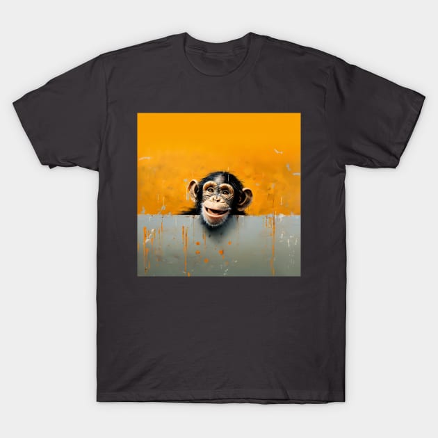 Cheeky Chimp T-Shirt by Geminiartstudio